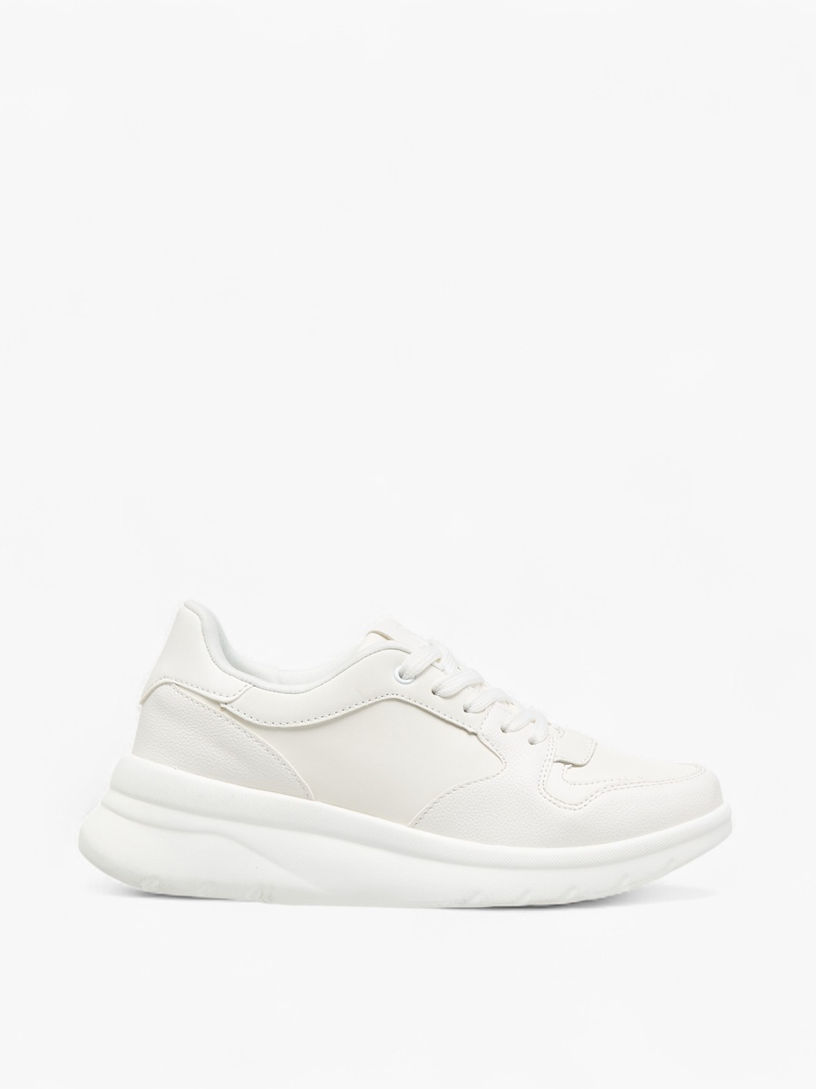 Panelled Lace-Up Sneakers