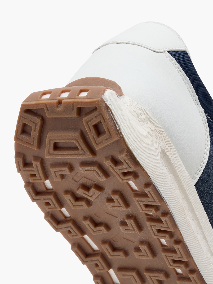 Panelled Sneakers with Lace-Up Closure