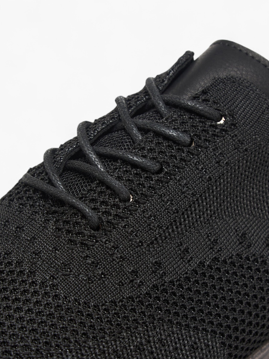 Mesh Detail Lace-Up Sneakers