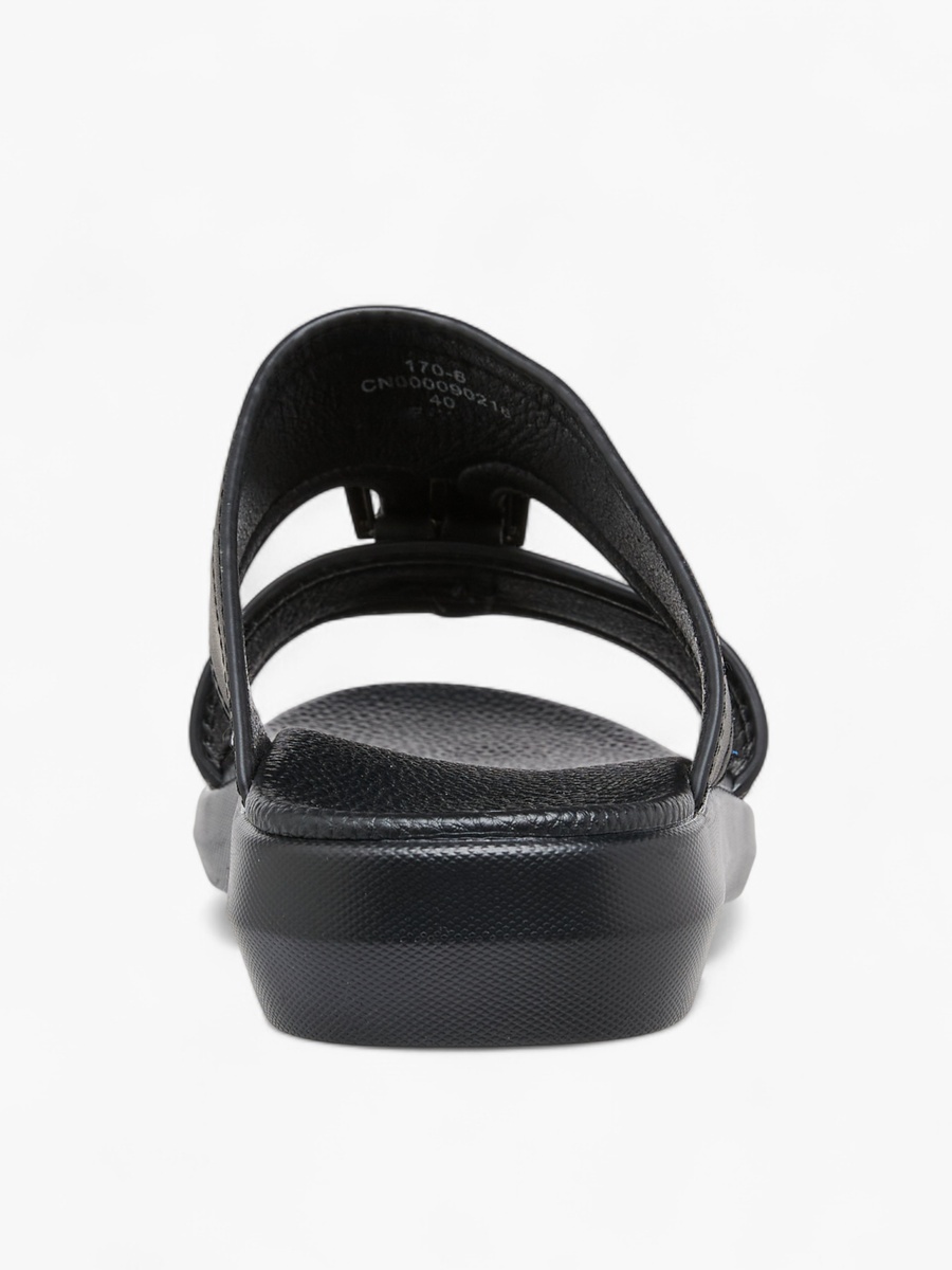 Buckle Detail Slip-On Comfort Sandals