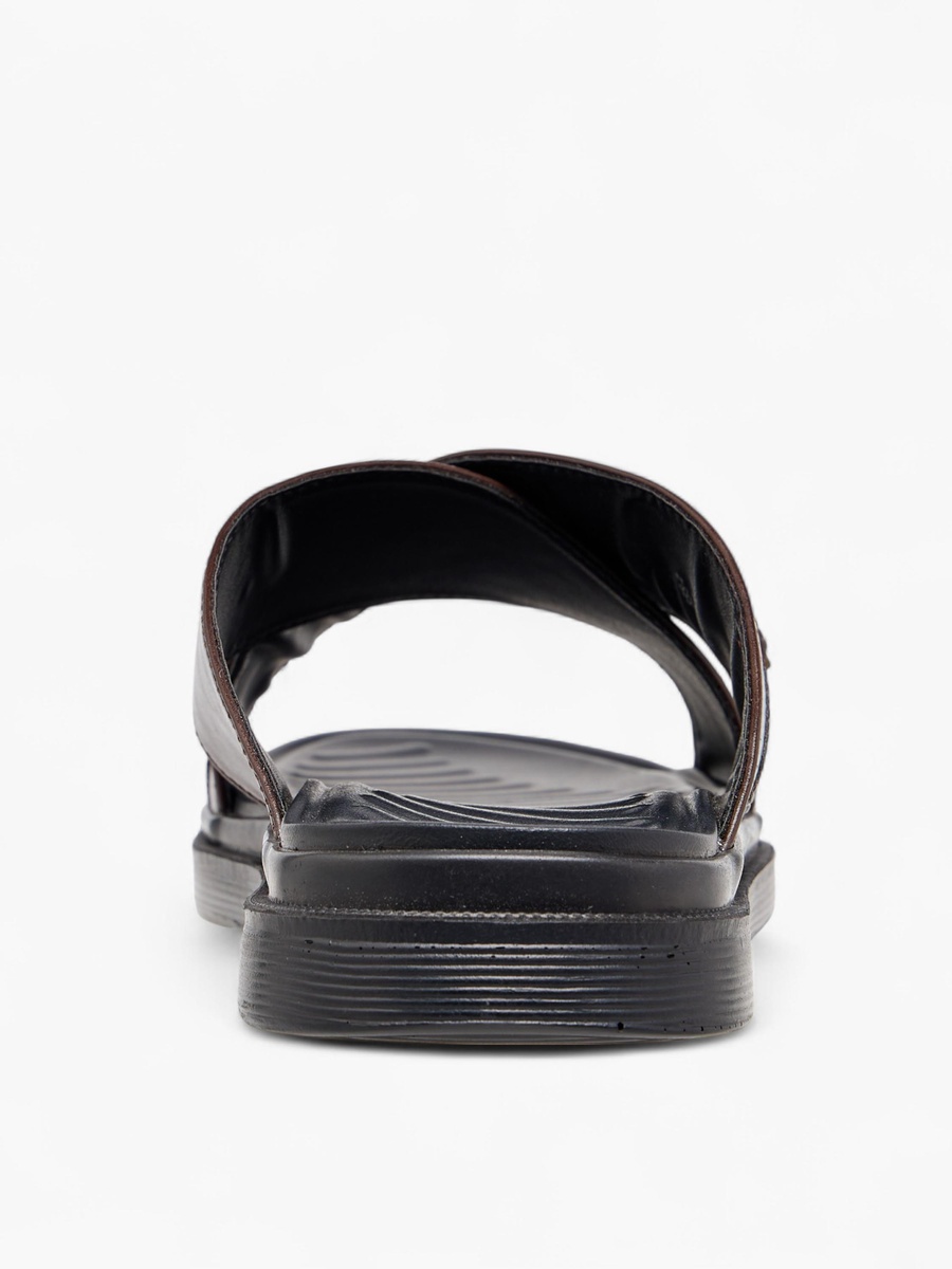 Cross Strap Slip-On Comfort Sandals