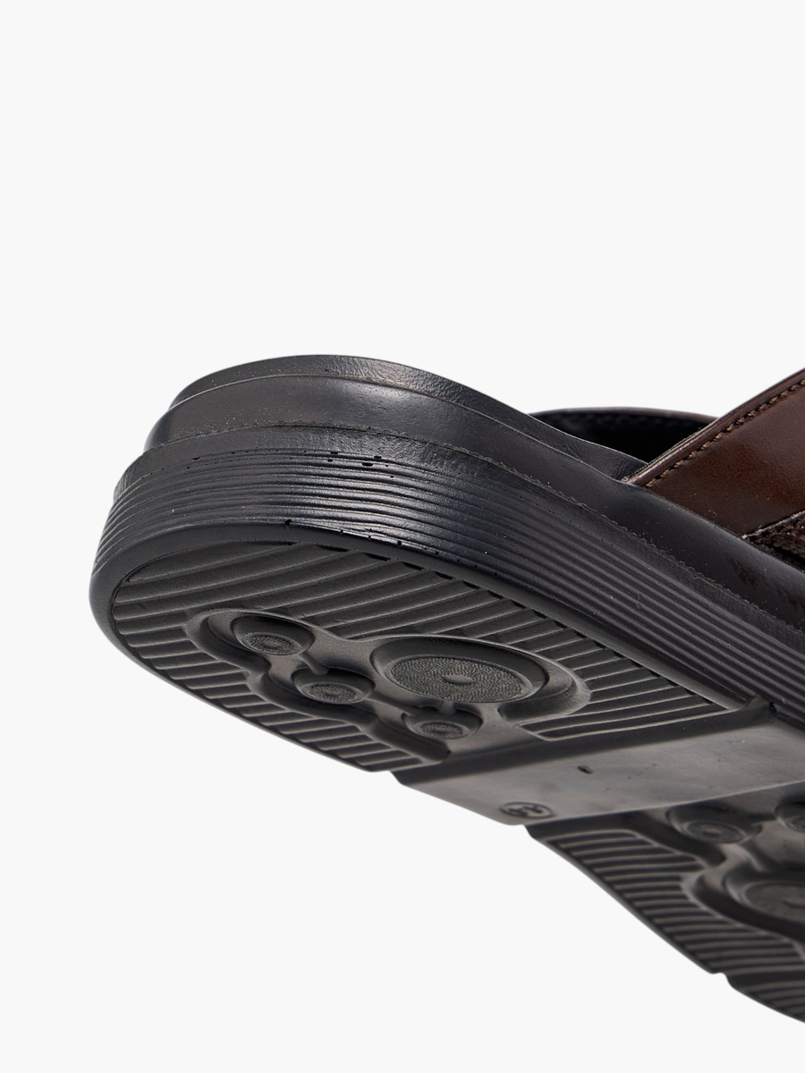 Cross Strap Slip-On Comfort Sandals