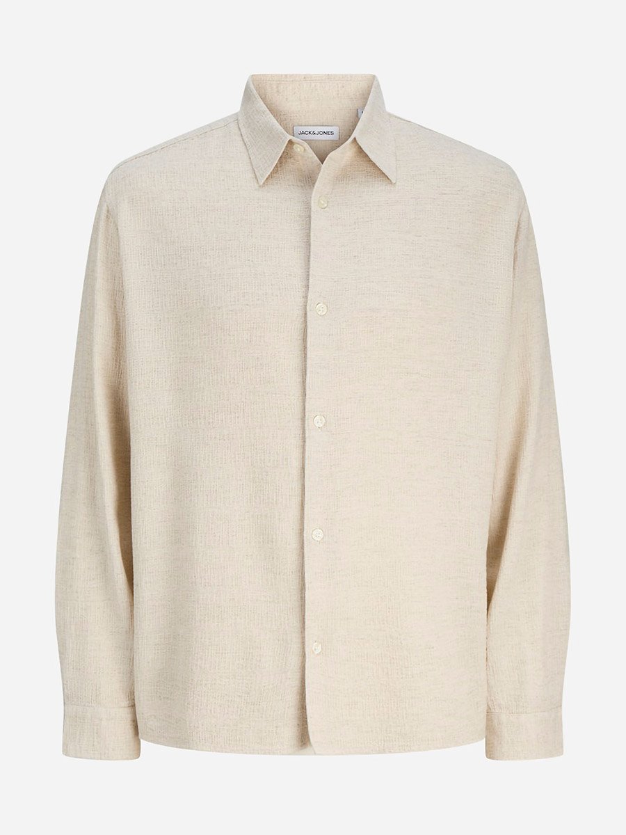 Jjleo Jacquard Long Sleeve Shirt