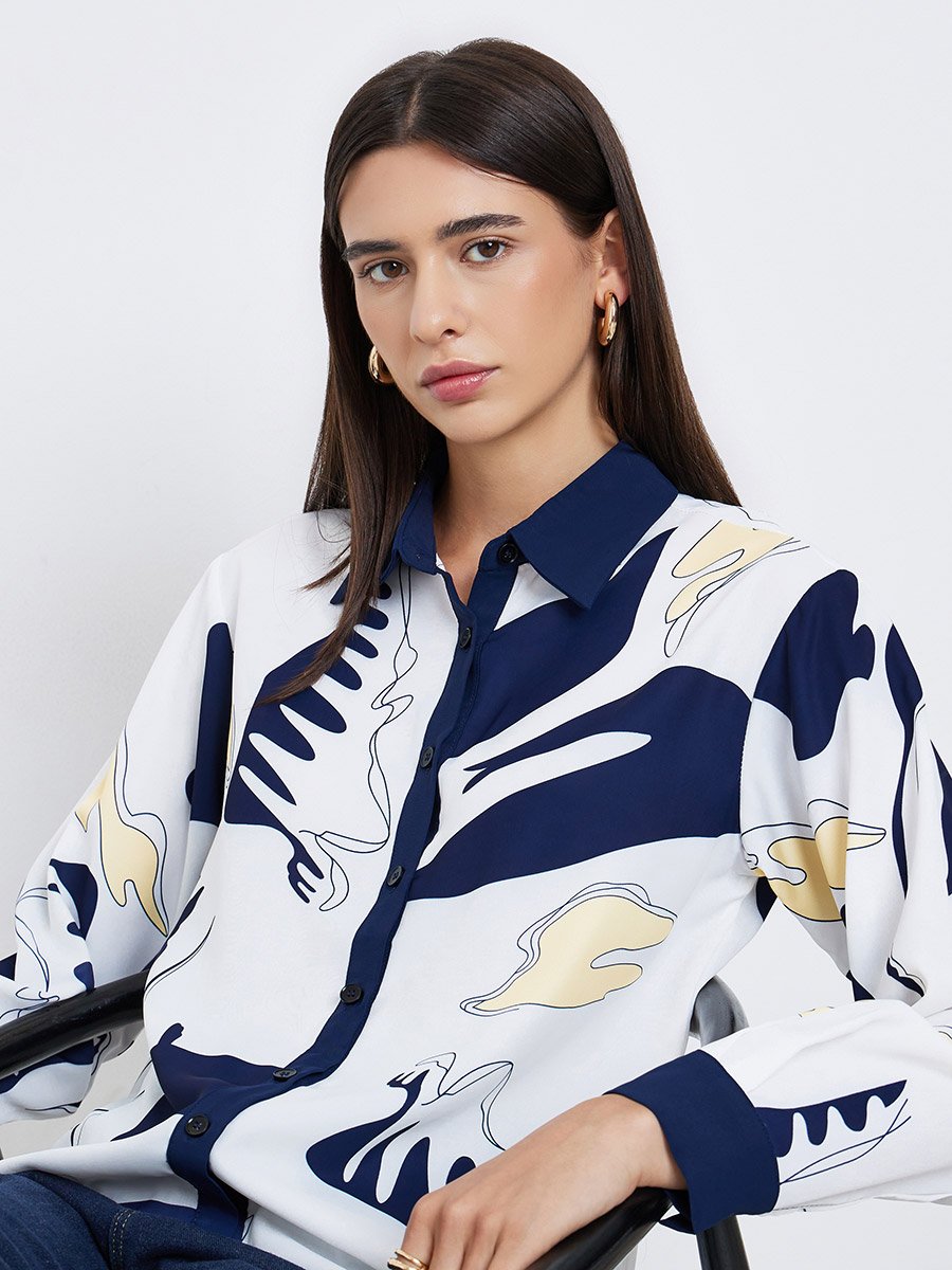 Printed Regular Fit Buttoned Shirt