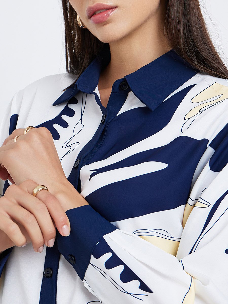 Printed Regular Fit Buttoned Shirt