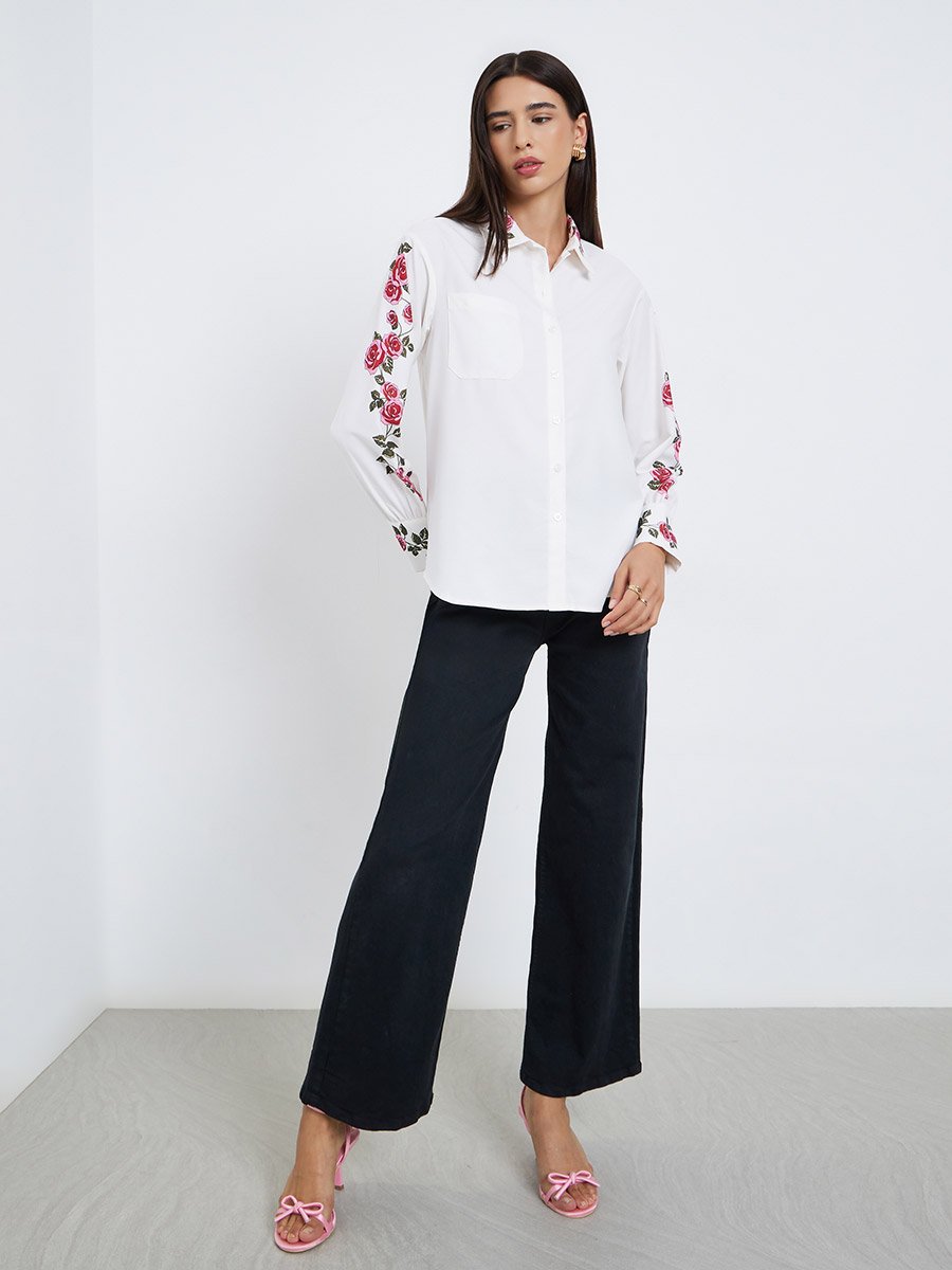 Floral Print Regular Fit Buttoned Shirt