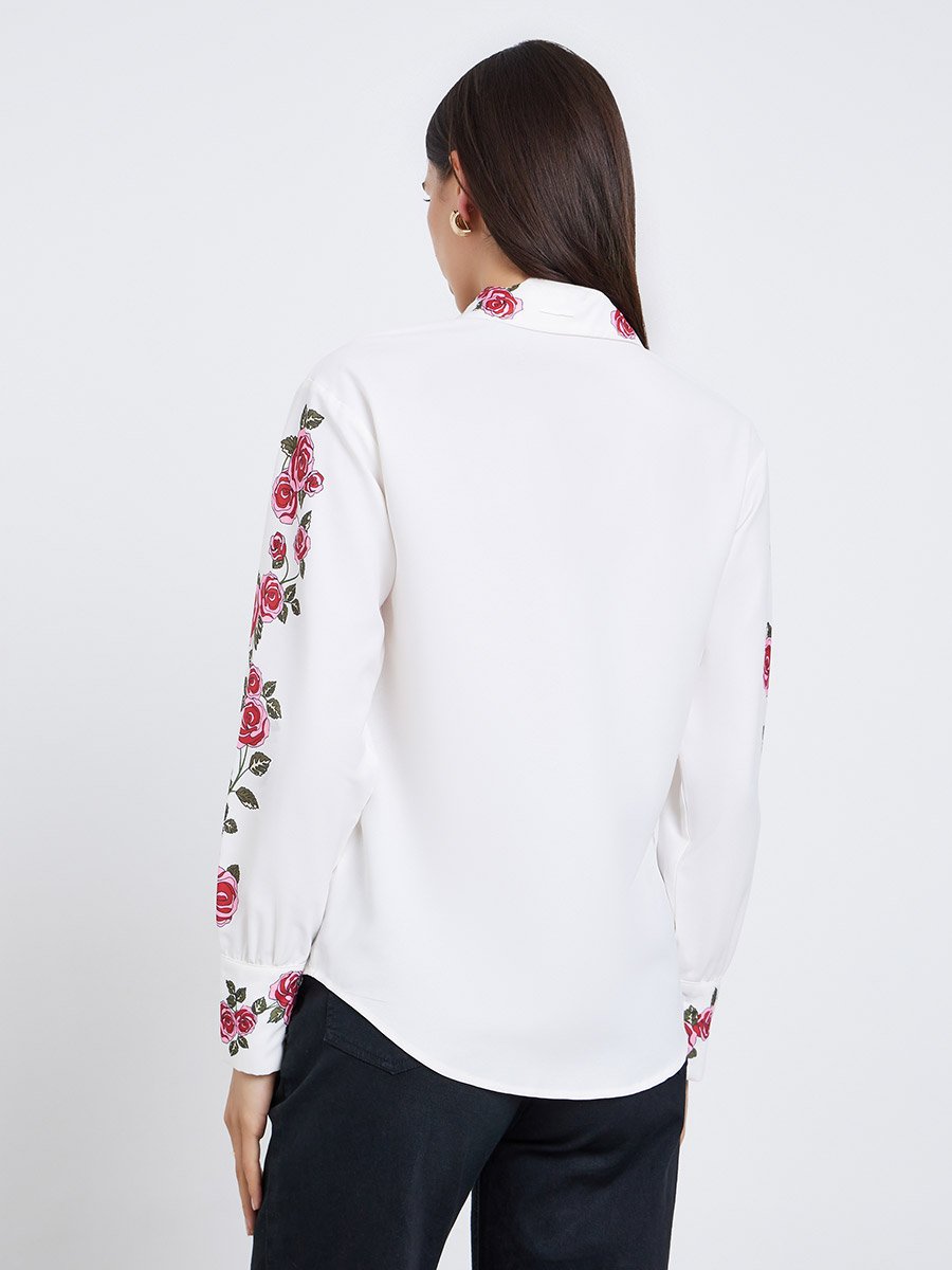 Floral Print Regular Fit Buttoned Shirt