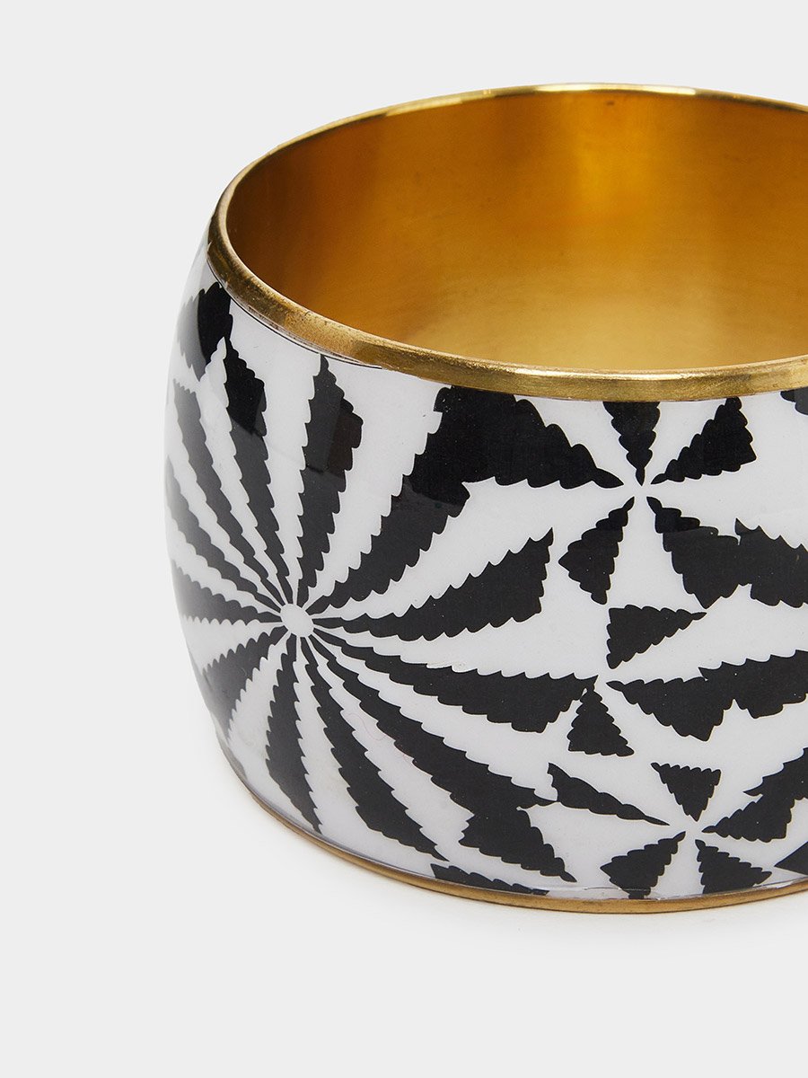 Maze Printed Bangle Bracelet