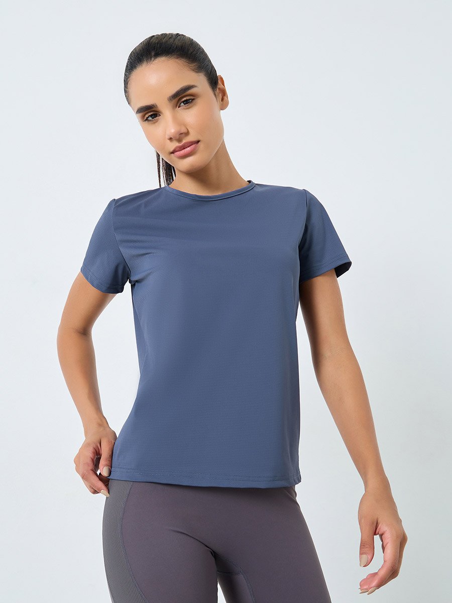 Back Teardrop Peep Textured Top