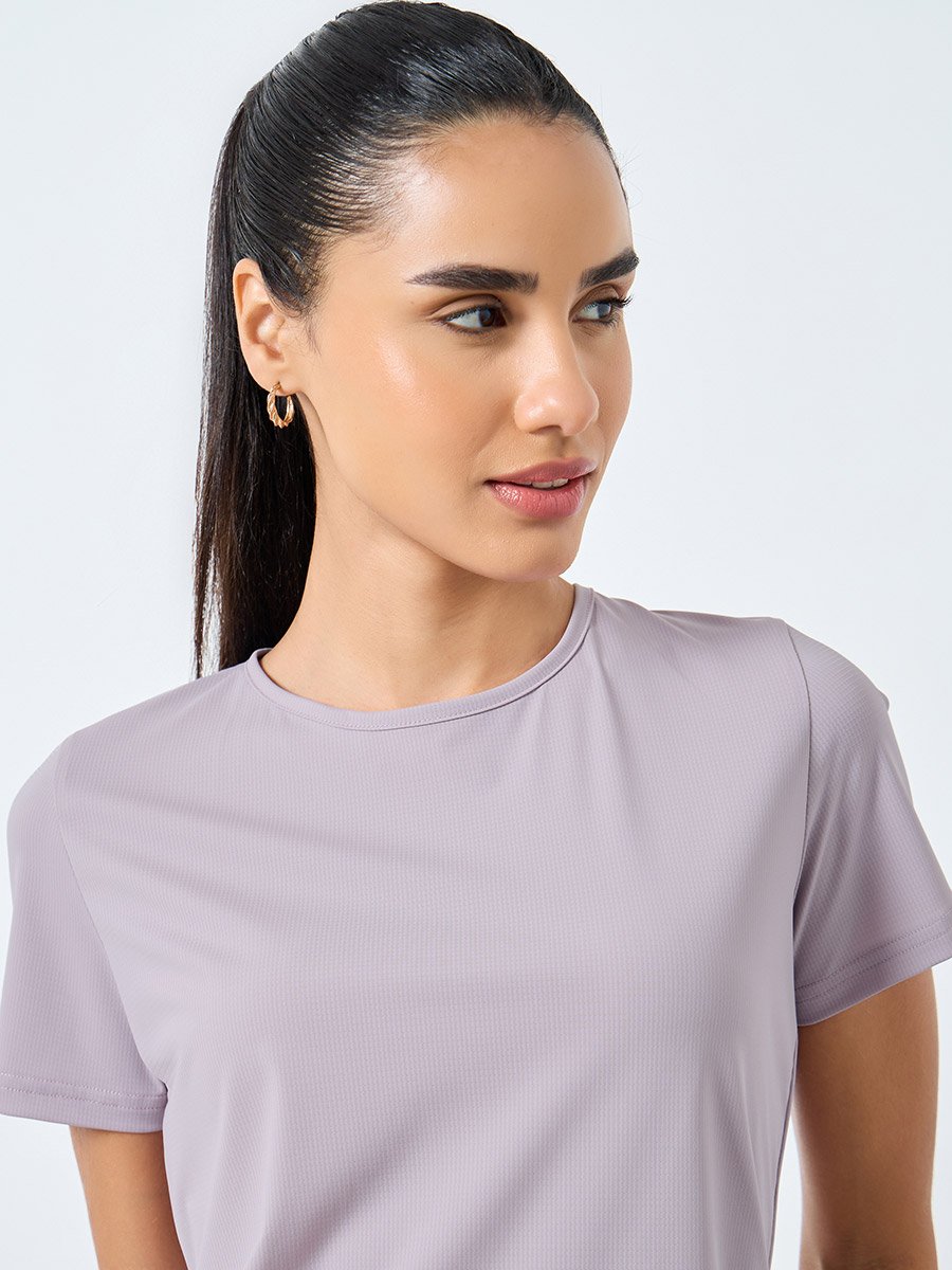 Back Teardrop Peep Textured Top