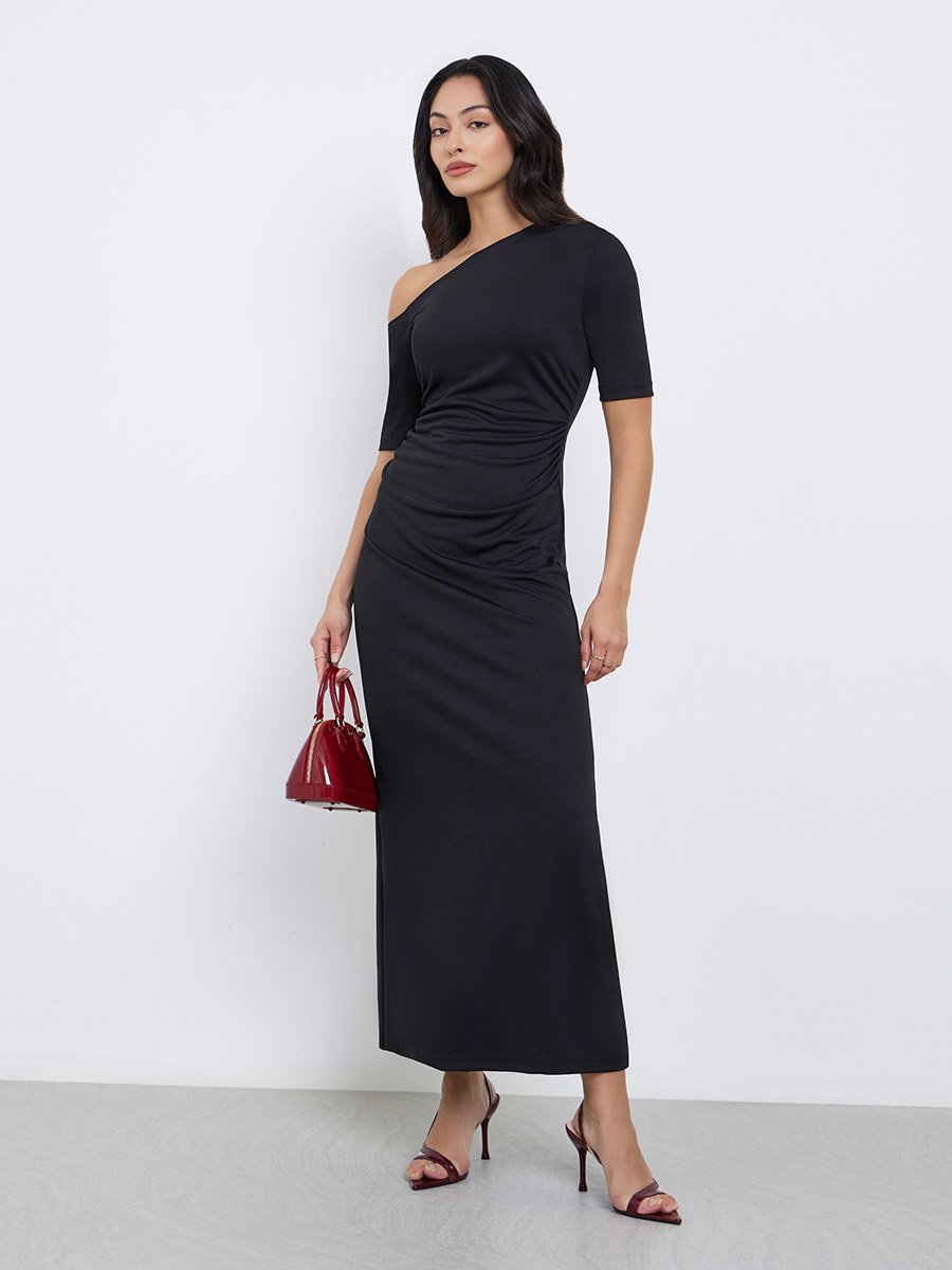 Black Bodycon Maxi Dress
