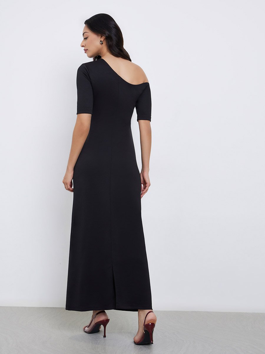 Black Bodycon Maxi Dress