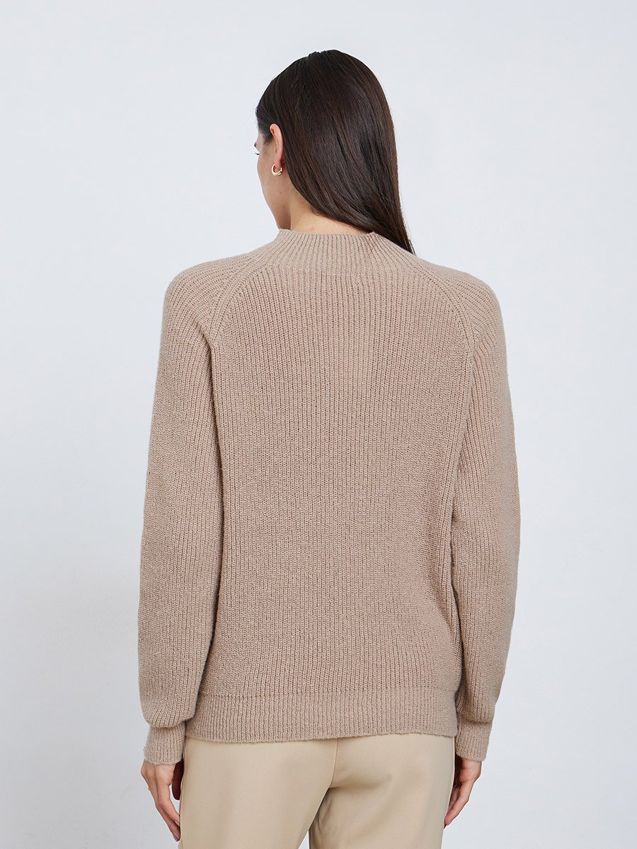Beige Regular Fit Sweater