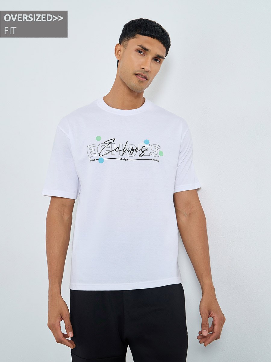Oversized Graphic Print Jersey T-Shirt