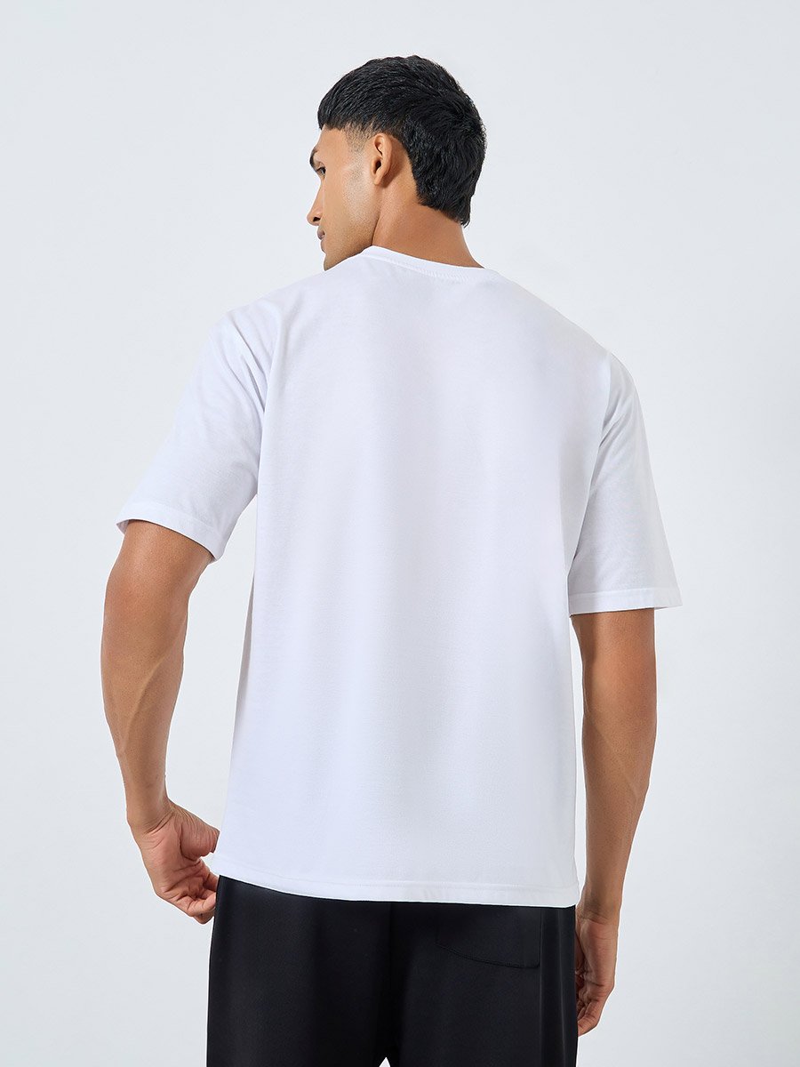 Oversized Graphic Print Jersey T-Shirt