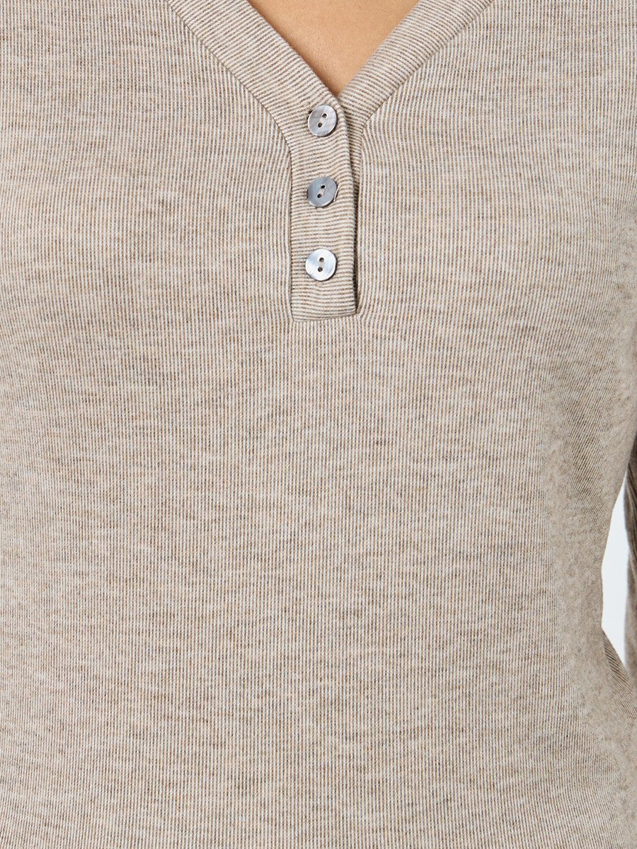 Supersoft Rib Placket Top and Placket Pyjama Set
