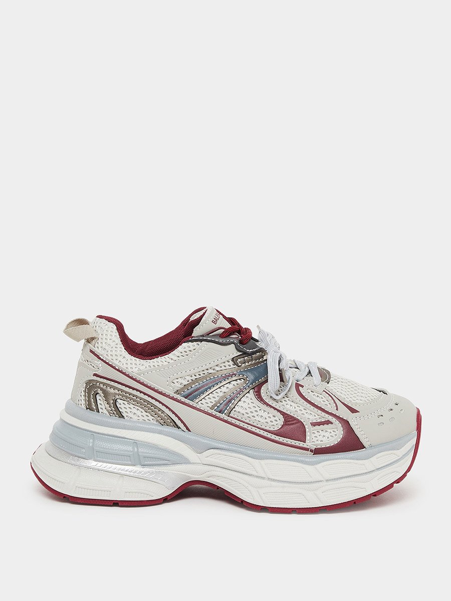 Women Textured Panel Sporty Sneakers
