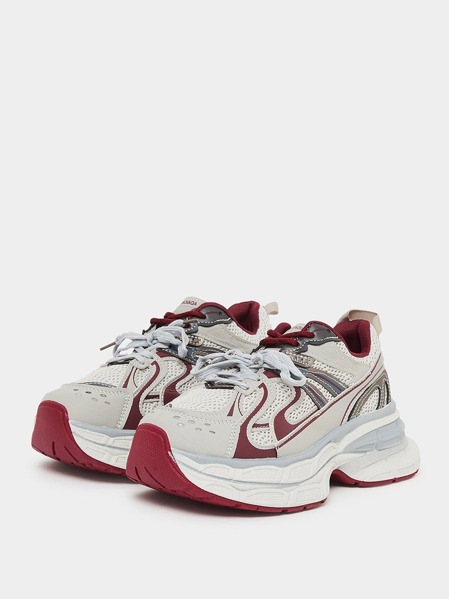 Women Textured Panel Sporty Sneakers