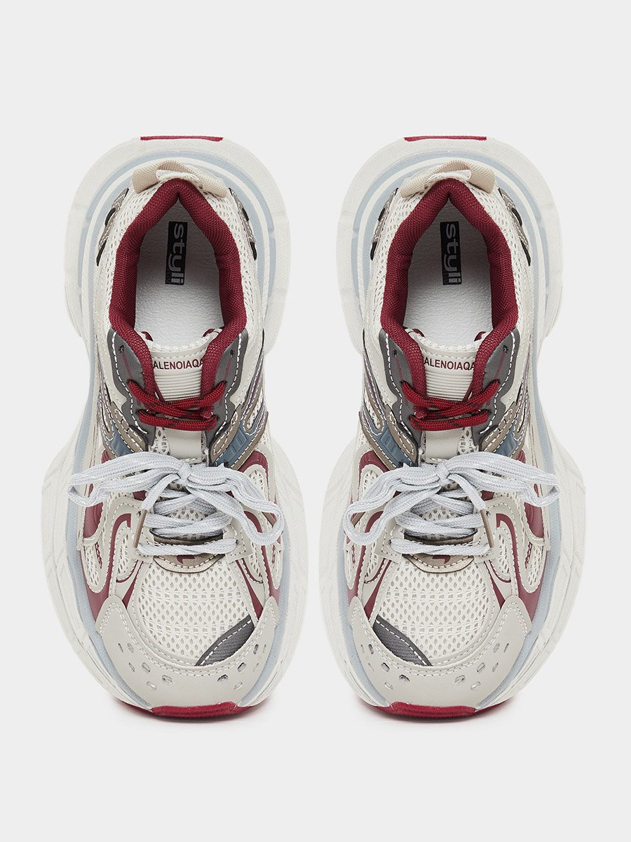 Women Textured Panel Sporty Sneakers