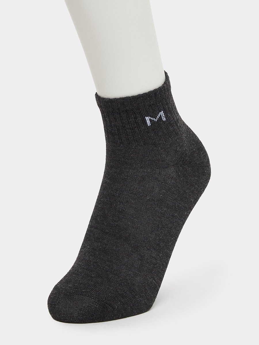 Set of 3 - Ribbed Cuff Ankle Socks