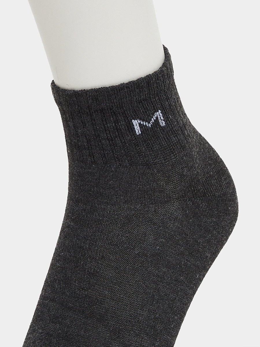 Set of 3 - Ribbed Cuff Ankle Socks