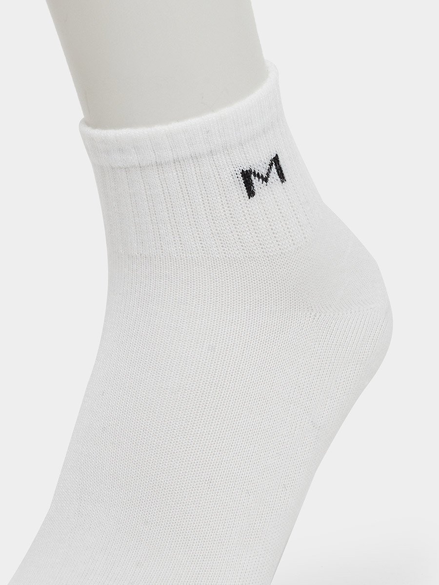 Set of 3 - Ribbed Cuff Ankle Socks