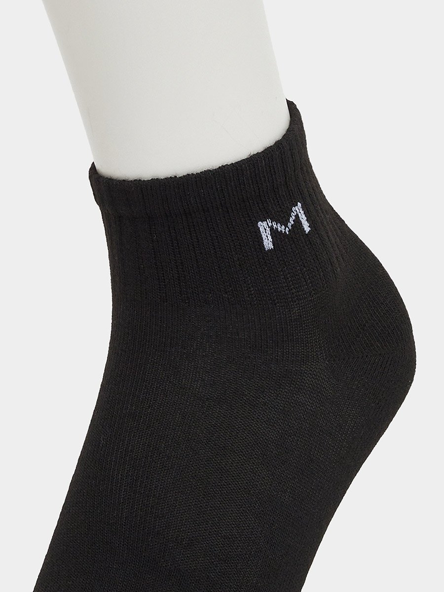 Set of 3 - Ribbed Cuff Ankle Socks