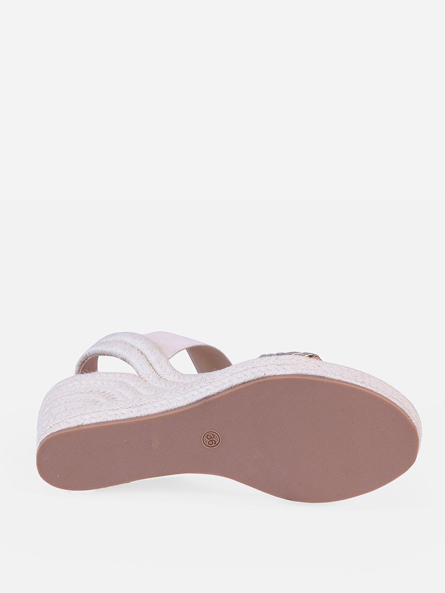 Peggy Gold Wedge Espadrilles