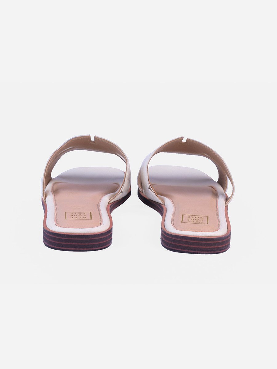 Dory Off White Flat Sandals