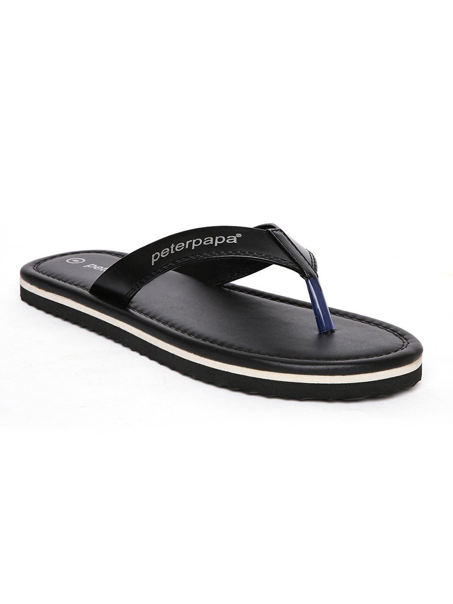 Men Printed Strap Flip Flops