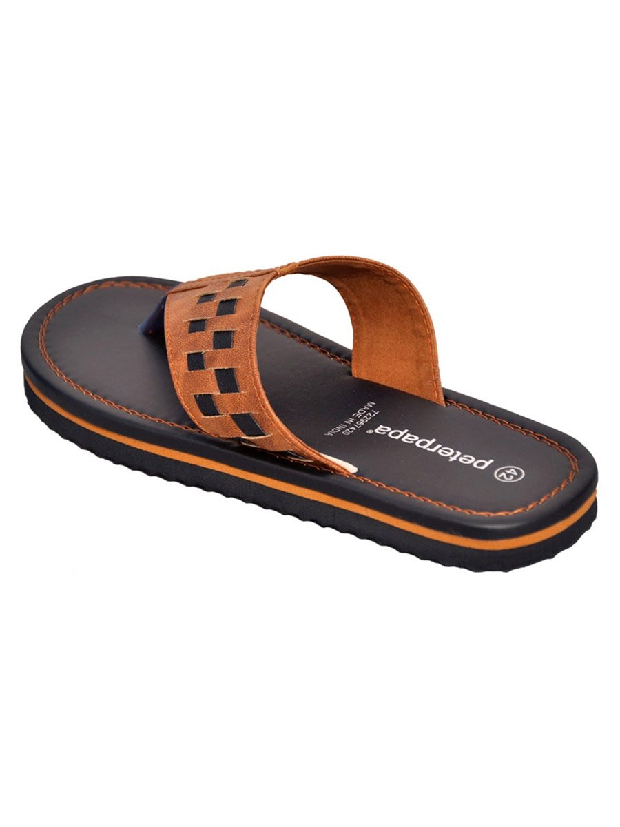 Men Woven Thong Flip Flops
