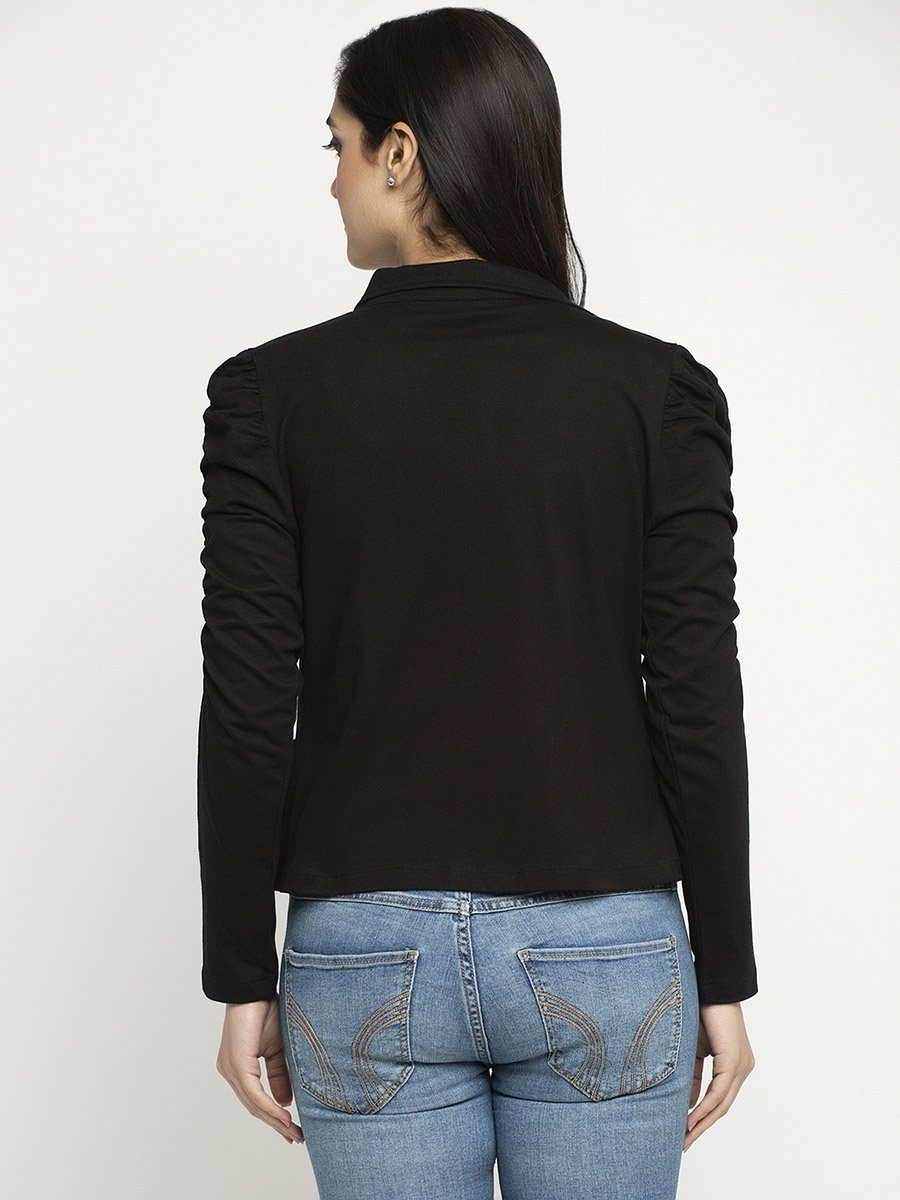 Women Lapel Collar Tailored Jacket