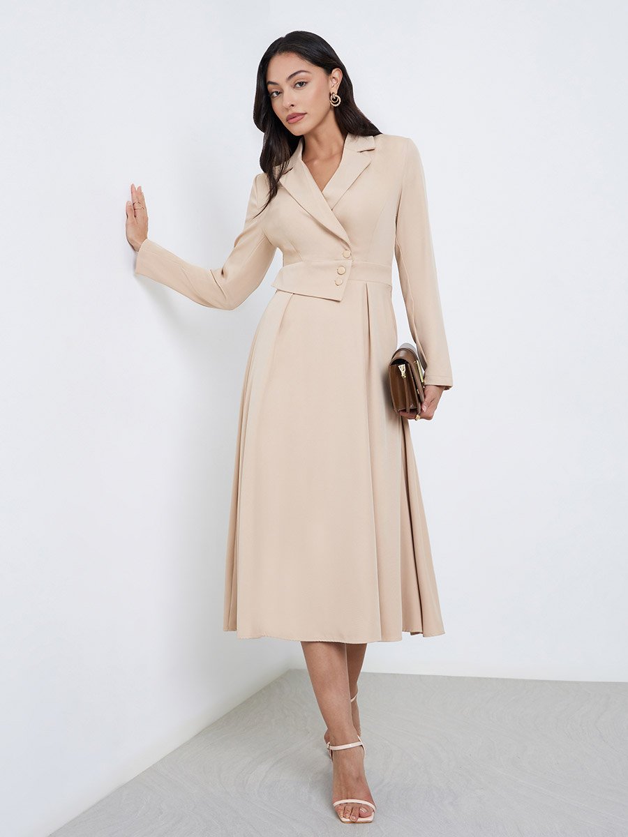 chinese dress ladies Amazon.com: Baimiu Womens Maxi Dress Long Sleeve Long Dress Fall Crewneck  Knit Casual Slim Swing Pleated Boho Elegant Dresses with Pocket Beige :  Clothing, Shoes & Jewelry main image 0