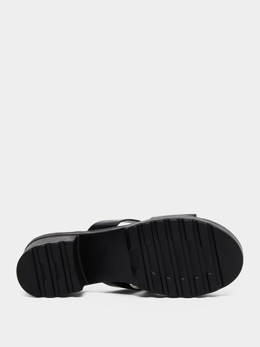 Cross Strap Block Heel Sandals