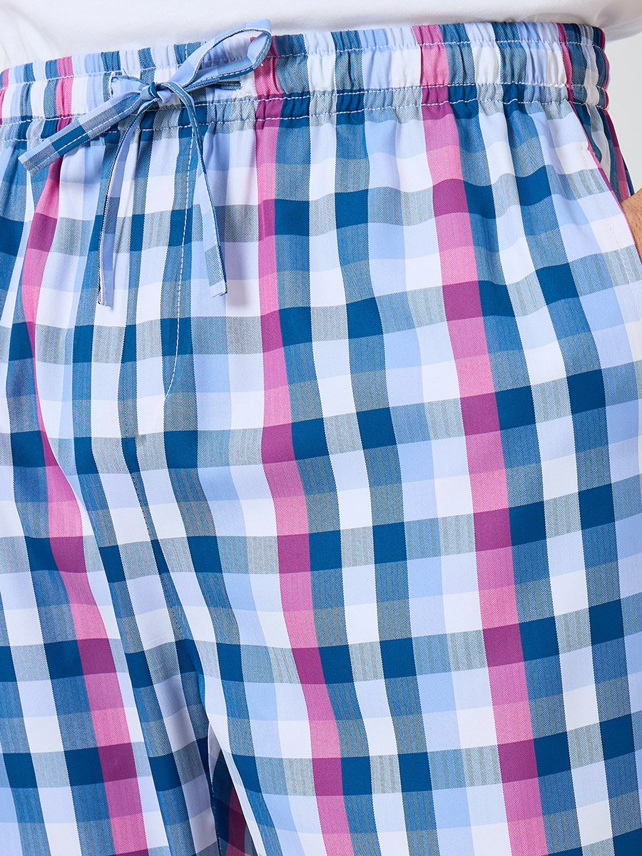 Men Multi Checkered Relaxed Fit Pyjama