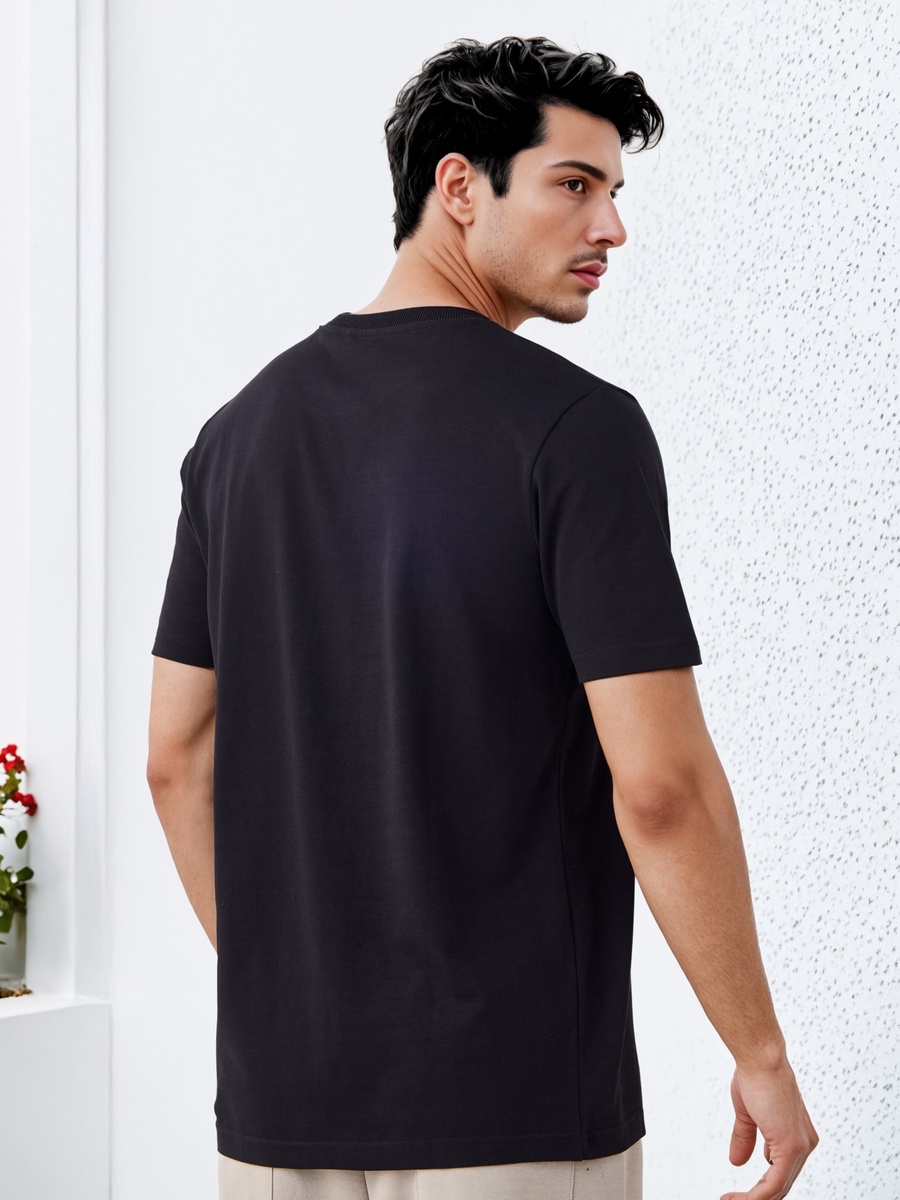 Garfield Print Crew Neck T-Shirt with Short Sleeves
