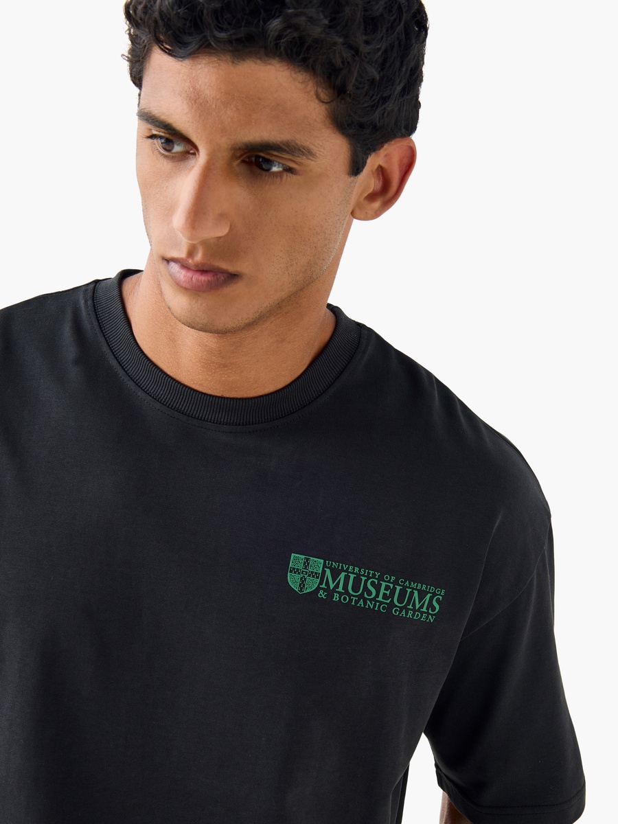 Graphic Print T-Shirt with Crew Neck