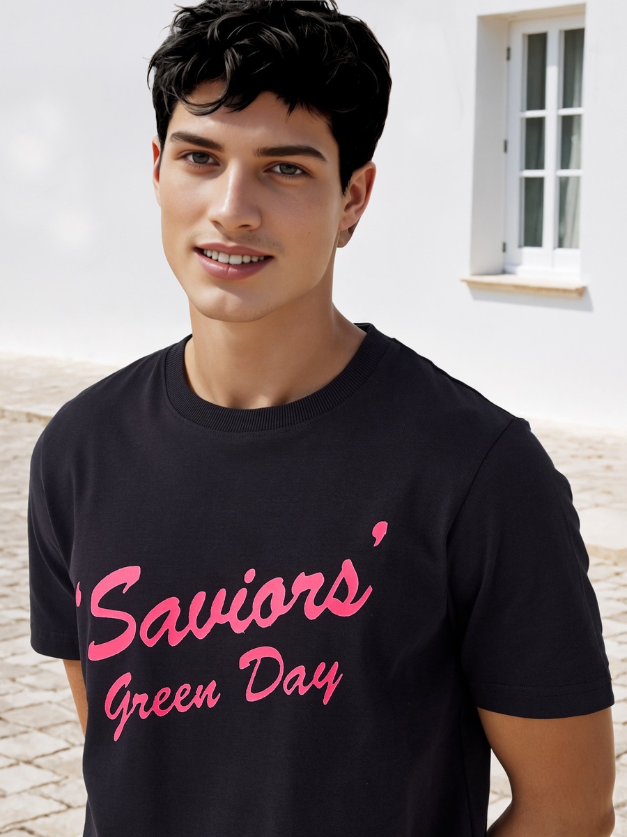 The Saviors Print Crew Neck T-Shirt