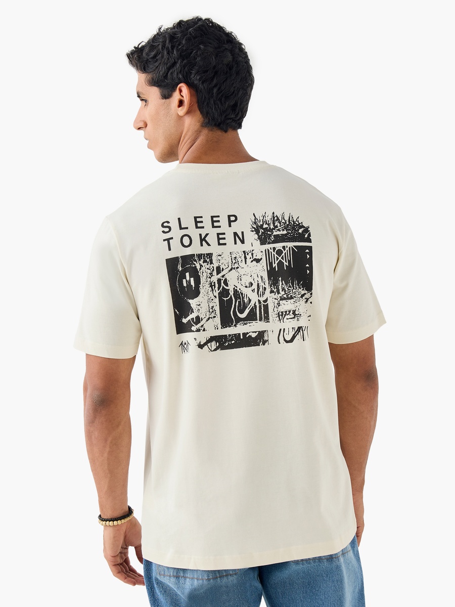 Sleep Token Print Crew Neck T-Shirt