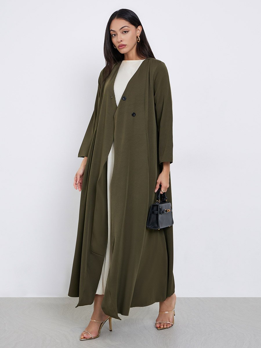 sachin and babi light blue dress Womens Abaya Long Sleeve Dress Prayer Clothes Casual Kaftan