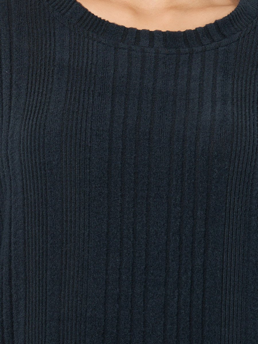Melange Brushed Rib Top and Pyjama Set