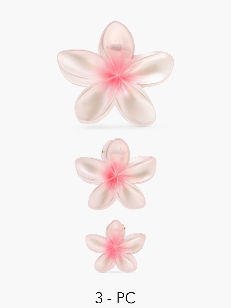 Set of 5 - Tropical Flower Clip