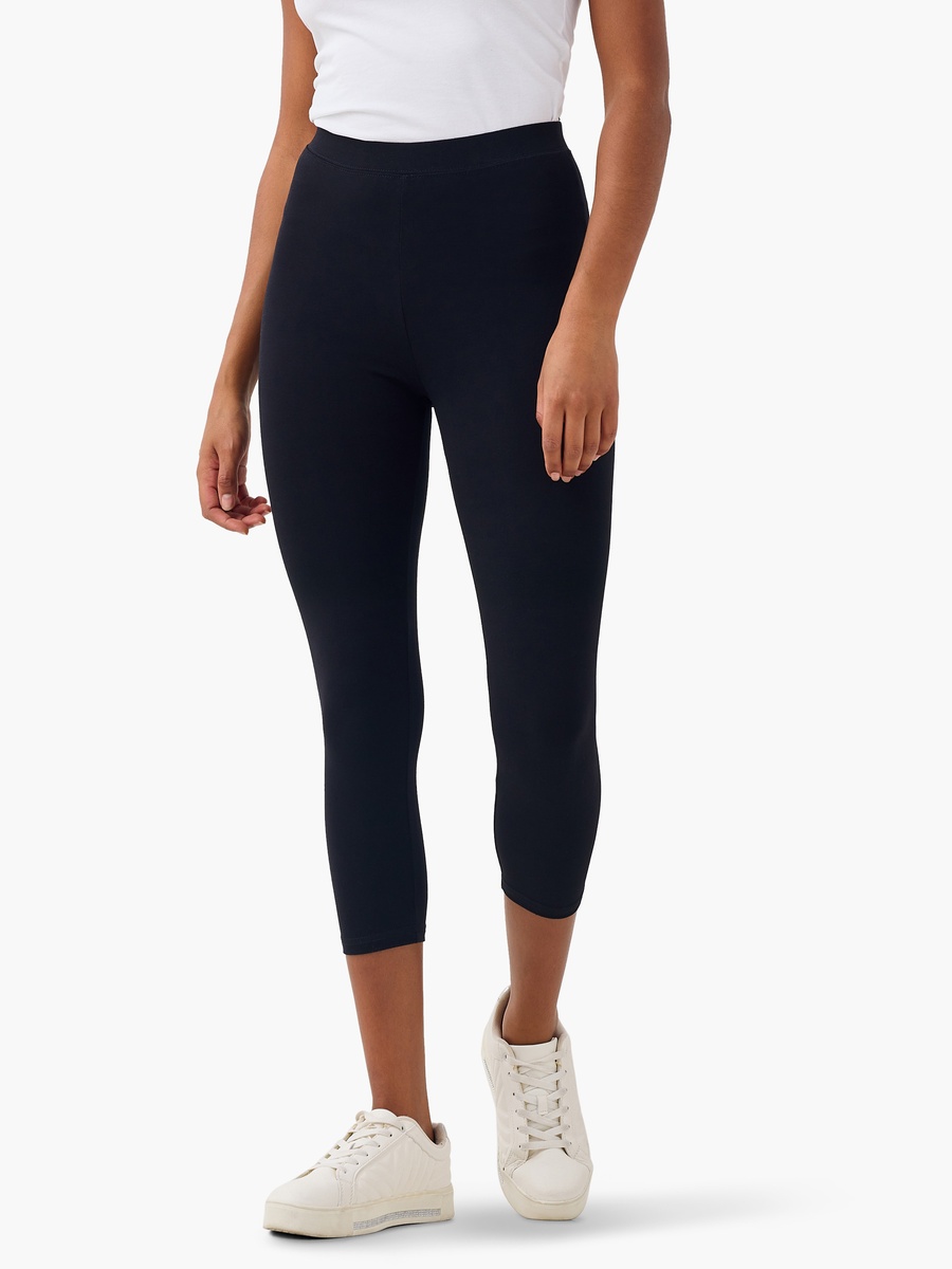 Pack of 2 - Plain Cropped Leggings