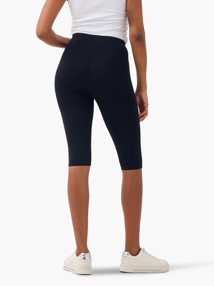 Pack of 2 - Plain Knee Length Leggings