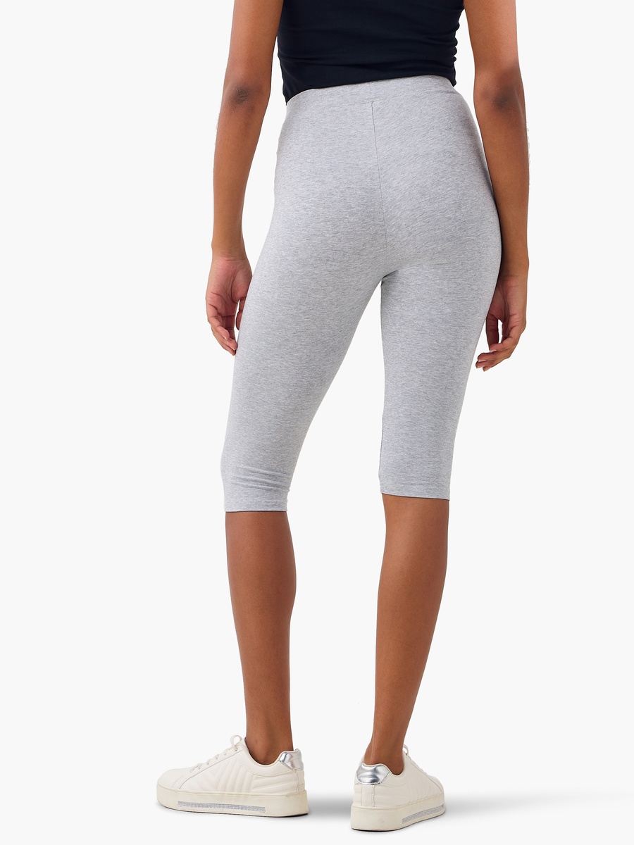Pack of 2 - Cropped Leggings with Elasticated Waistband