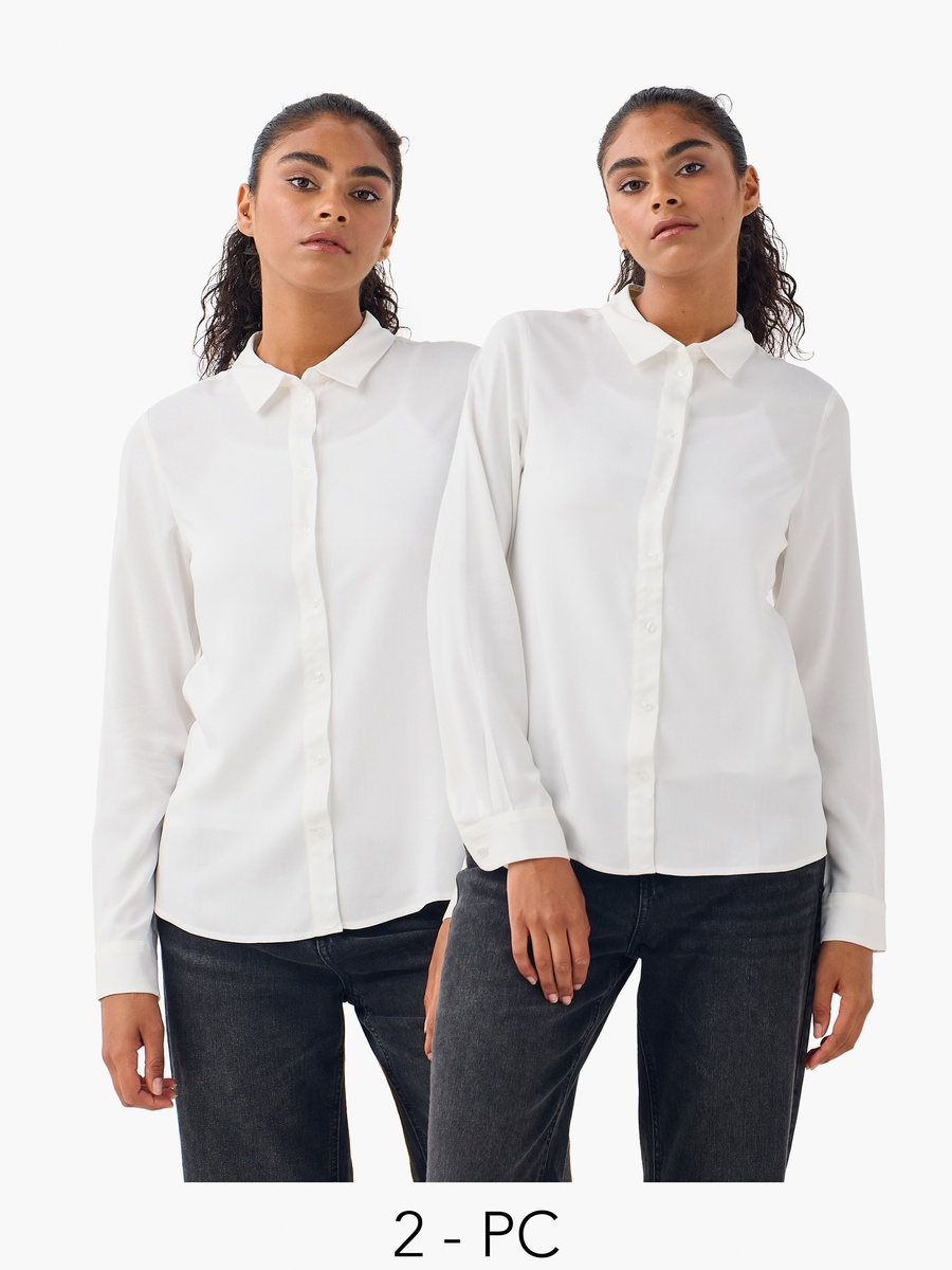 Pack of 2 - Plain Long Sleeve Shirt