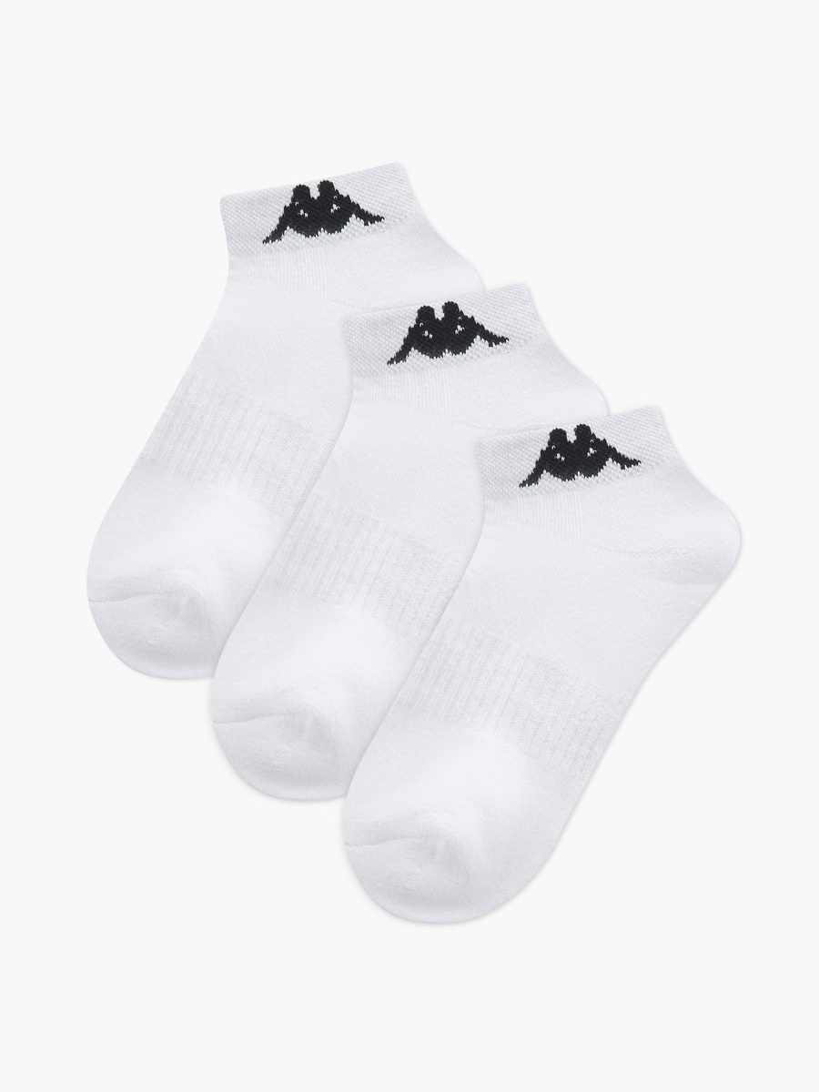 Set of 3 - Logo Print Ankle Length Socks