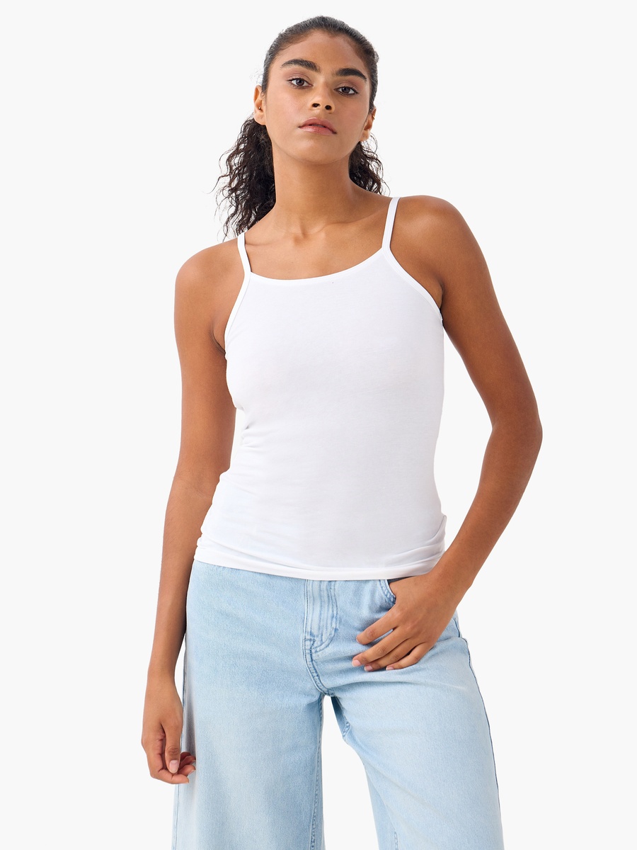 Set of 3 - Camisole with Scoop Neck and Spaghetti Straps