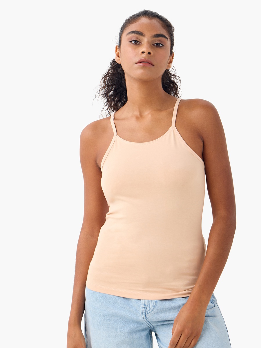 Set of 3 - Camisole with Scoop Neck and Spaghetti Straps
