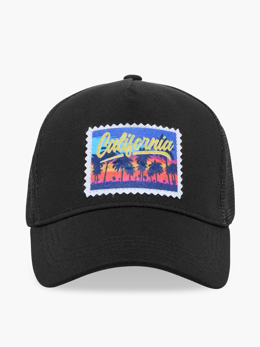 California Print Cap with Snap Back Closure